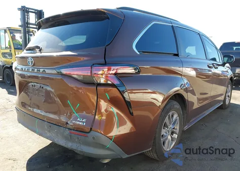2021 Toyota Sienna Xle из США, поврежденный, VIN 5TDYRKEC4MS027700
